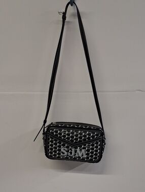 NWOT MOYNAT Black & White Crossbody Bag, With SJM